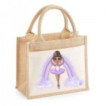 Ballerina Character Jute Bag  (Multiple Colour  Options) D2