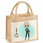 Quinn Character Jute Bag  (Multiple Colour Options) 