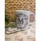 Personalised Navy Wreath Mother’s Day Mug (Gift set option in listing) 