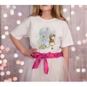 Birthday Fairy Tshirt (Number Options) 