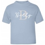 Personalised Dusky Blue Tshirt