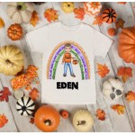 Boys Halloween Web Rainbow Tshirt