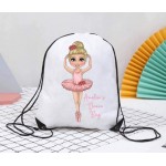 Ballerina Character Drawstring Bag  (Multiple Colour  Options)