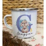 Boys Spring Bunny Initial Mug (2 Options)