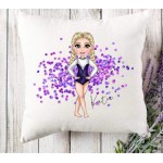 Purple gymnast/cheer Cushion  (Multiple Colour  Options)