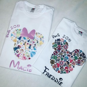 Kids Princess Mickey Head Tshirt