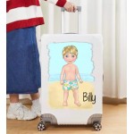 Personalised Luggage Cover - Toddler Beach Boy