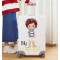 Personalised Luggage Cover - Curly Haired Beach Boy