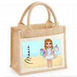 Minnie - Toddler with Unicorn float - Jute Bag  (Multiple Colour Options) 