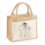 Louise - Mum to be Character Jute Bag  (Multiple Colour  Options) D2