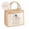 Louise - Mum to be Character Jute Bag  (Multiple Colour  Options) D2