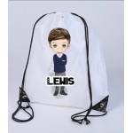 School Boy Character Drawstring Bag - (Colour Options)
