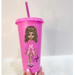 Personalised Irish Dancer Character Cold Cups - Pink (Options)