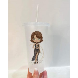 Personalised Bikini Girl HALLE Character Cold Cups - (Options)