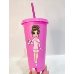 Personalised Sleepover Girl Character Cold Cups - (Options)