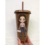 Personalised Gym Girl Leona Character Cold Cups - (Options)