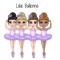 Personalised Lilac Ballerina  Character Cold Cups - (Options)