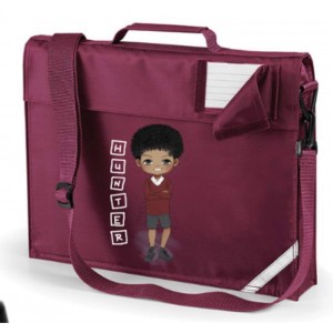 Personalised Boy School Character Book Bag 'Hunter' (Options) 