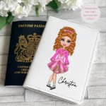 Personalised Passport Cover - Irish Dancer Pink