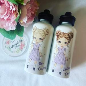 'Aria’ School Girl Sports Top Water Bottle (Size/Colour Options)