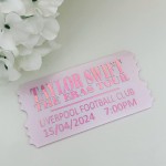 Personalised Taylor Swift Ticket 