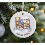 Personalised Christmas Toy Shop Bear Bauble