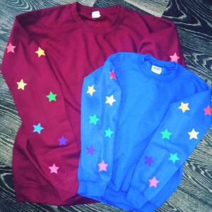 Adults Star Sleeved Jumper